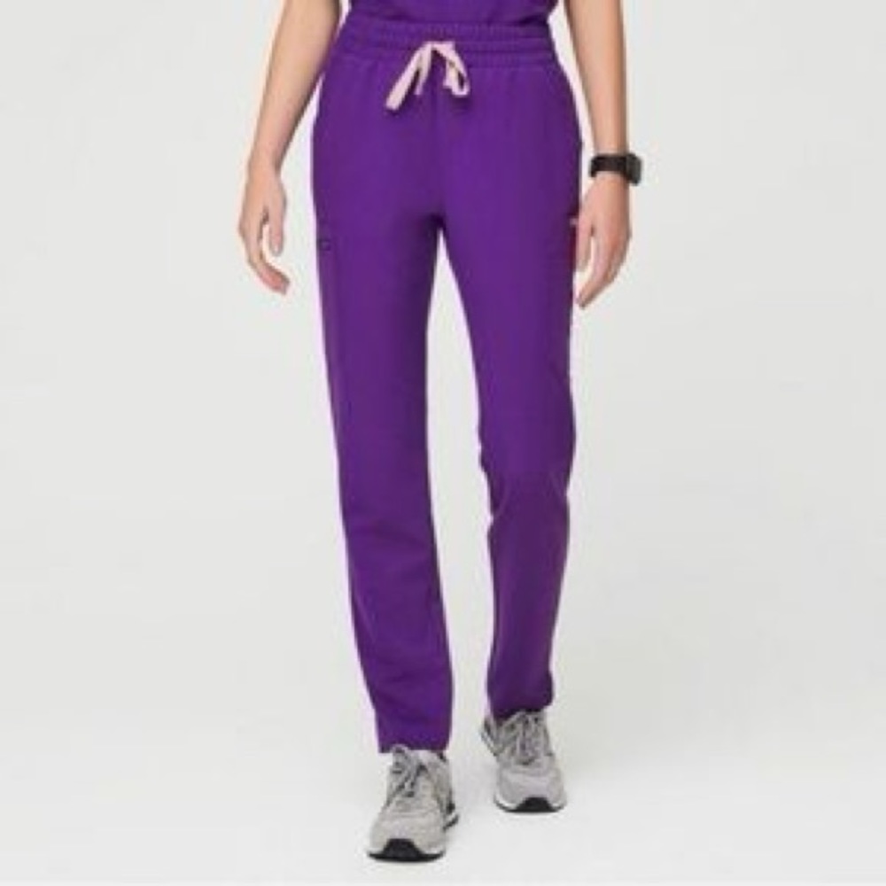 COPY - Figs Magic Purple Yola High Waisted Scrub Pants- XS
